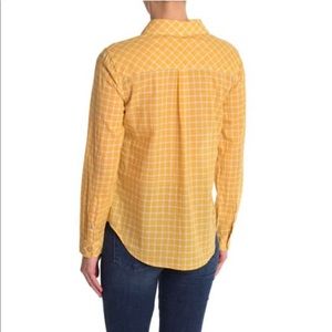 Faherty Brand Yellow & white Phillipa Plaid Malibu shirt.